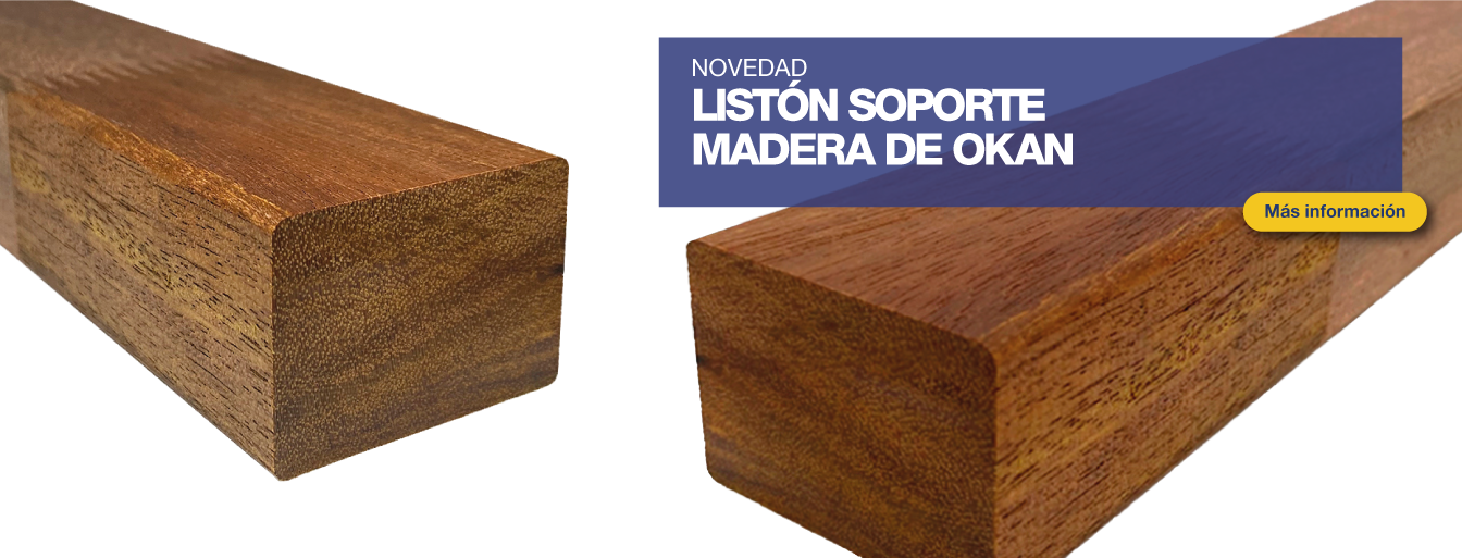 Listones de soporte de madera de OKAN 